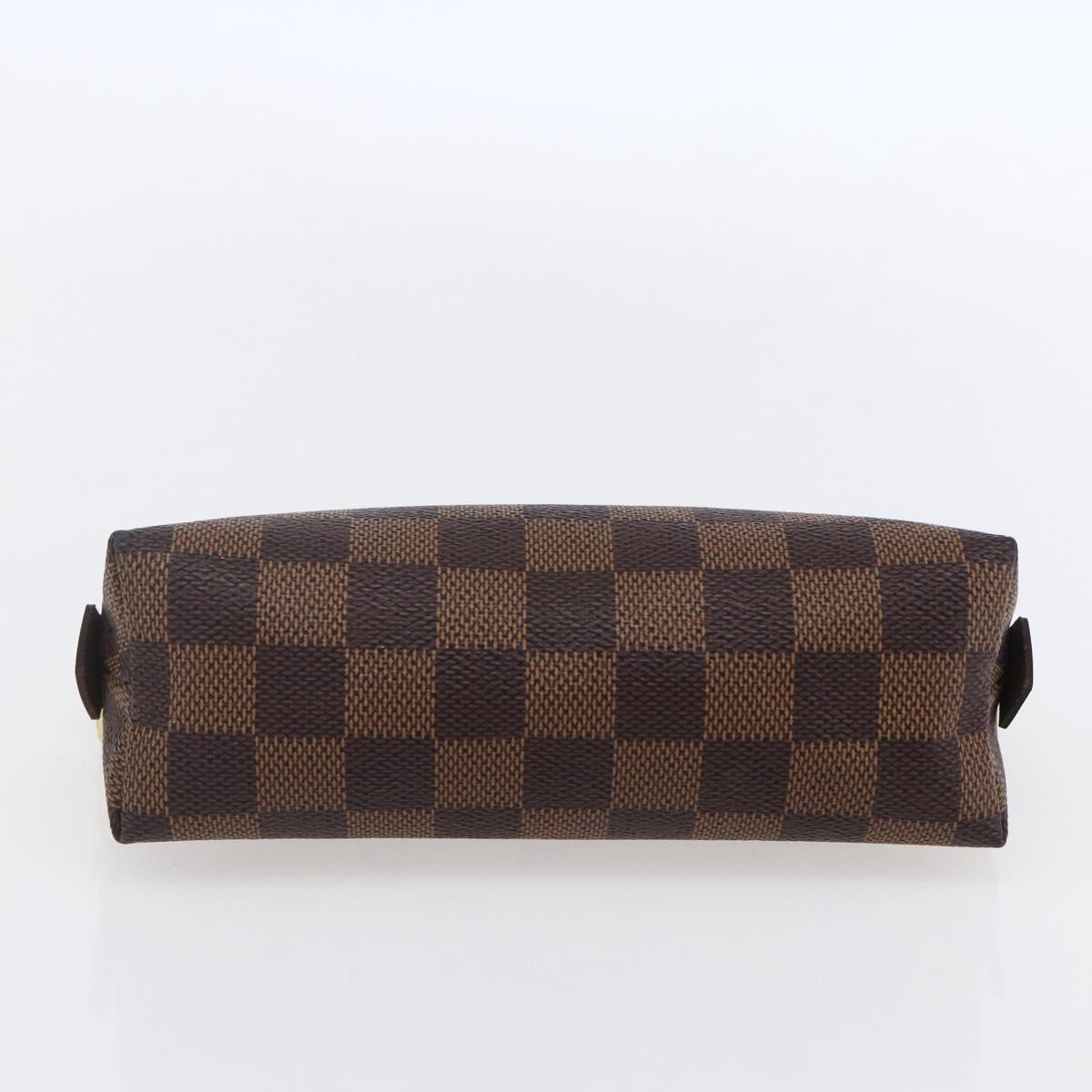 LOUIS VUITTON Damier Ebene Pochette Cosmetic PM Pouch N47516 LV Auth ka231
