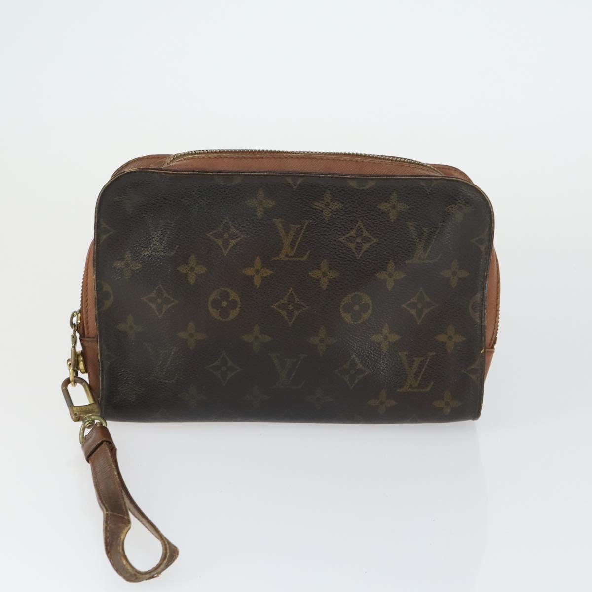 LOUIS VUITTON Monogram Clutch Bag 4 Set LV Auth ka2311