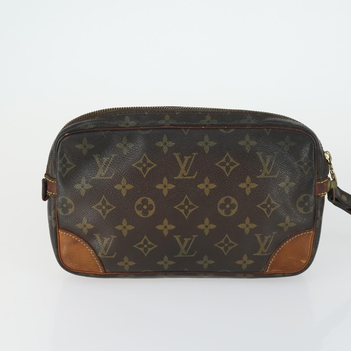 LOUIS VUITTON Monogram Clutch Bag 4 Set LV Auth ka2311