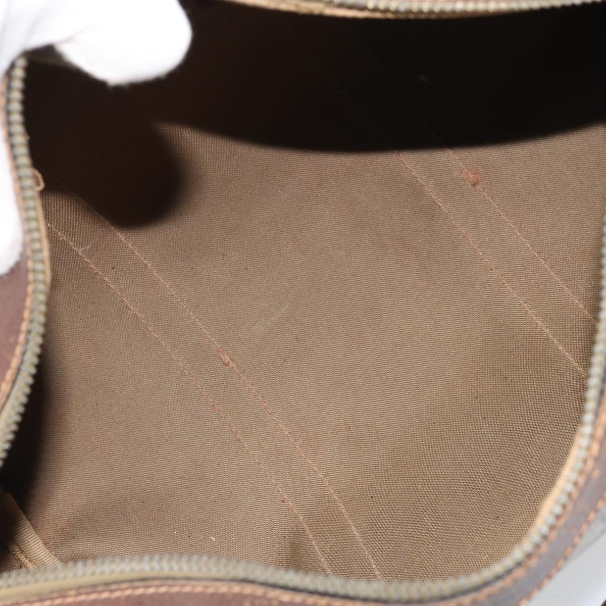 GUCCI GG Supreme Hand Bag PVC Beige Gold Auth ka2314