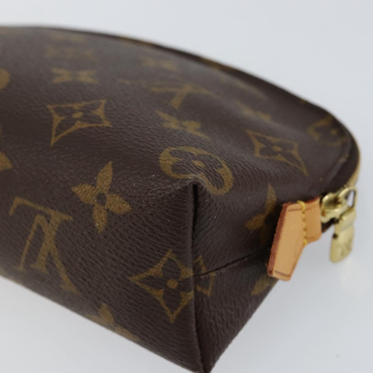 LOUIS VUITTON Monogram Pochette Cosmetic PM Cosmetic Pouch M47515 LV Auth ka232