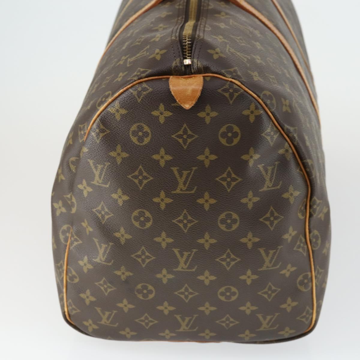 LOUIS VUITTON Monogram Keepall 55 Boston Bag M41424 LV Auth ka2325