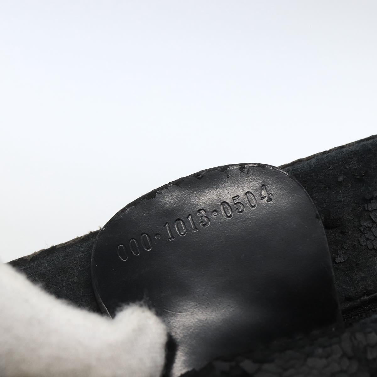 GUCCI Hand Bag Patent leather Black Silver 000 1013 0504 Auth ka2334