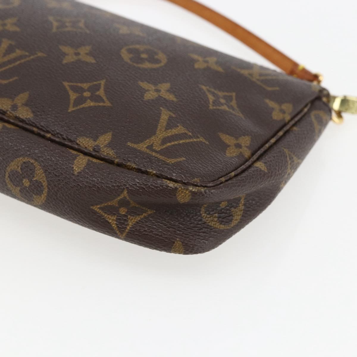 LOUIS VUITTON Monogram Pochette Accessoires Pouch M51980 LV Auth ka2338A