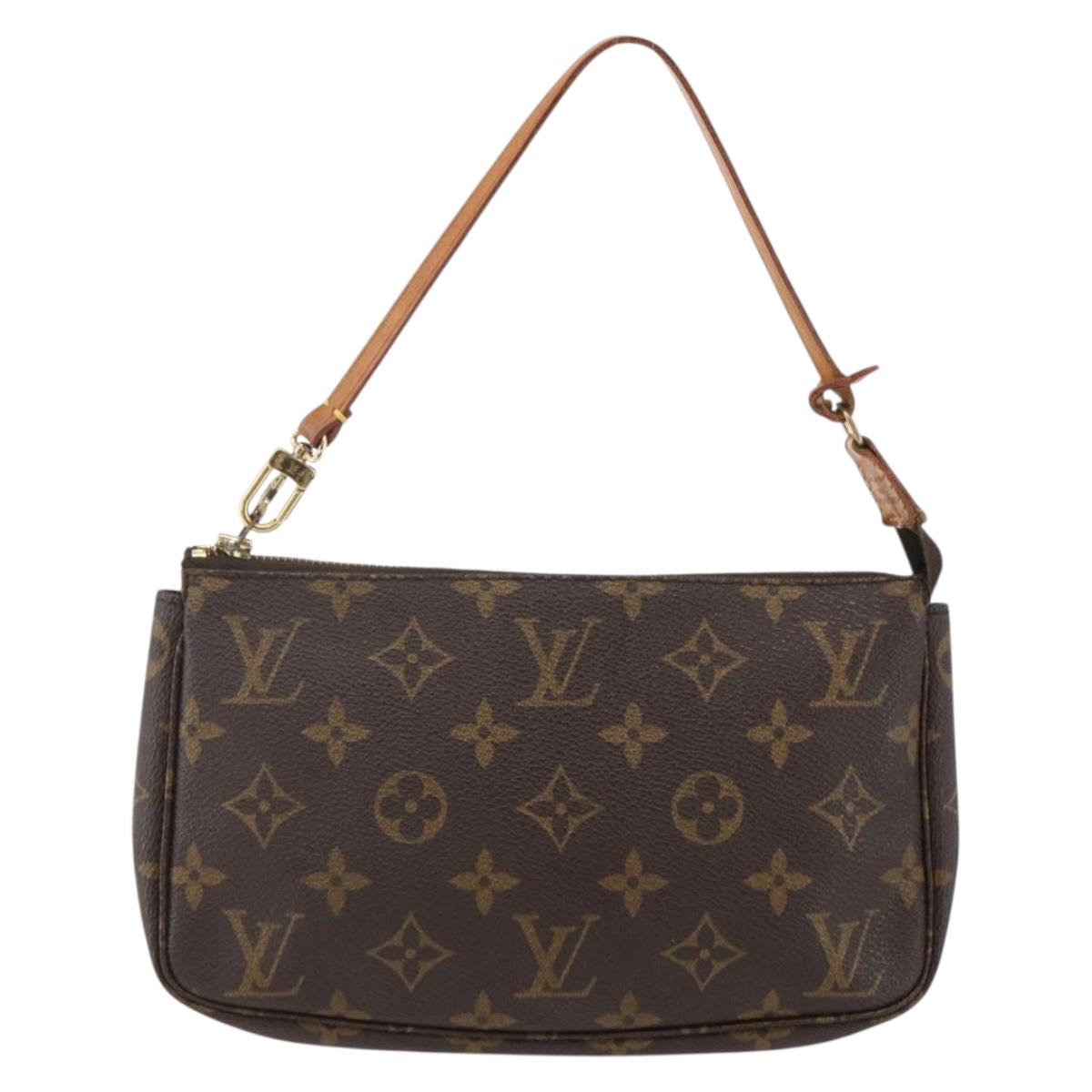 LOUIS VUITTON Monogram Pochette Accessoires Pouch M51980 LV Auth ka2338A