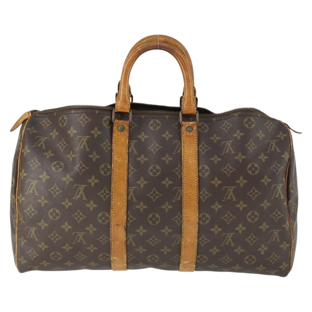 LOUIS VUITTON Monogram Keepall 45 Boston Bag M41428 LV Auth ka2339