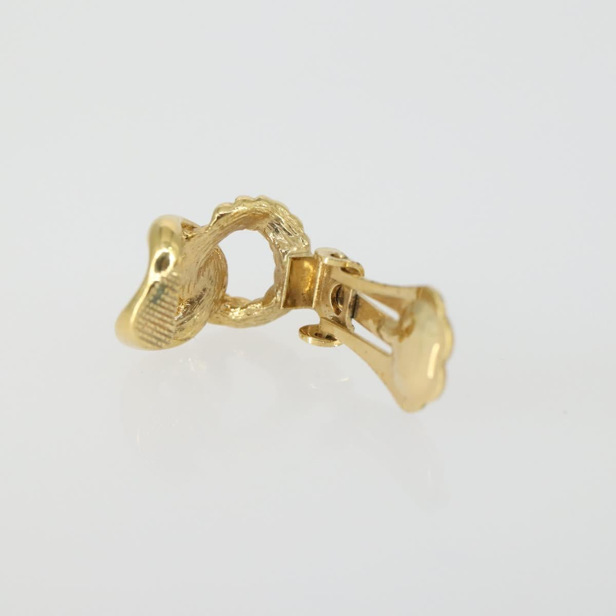 Christian Dior Earring metal 3 Set Gold Tone Auth ka2342