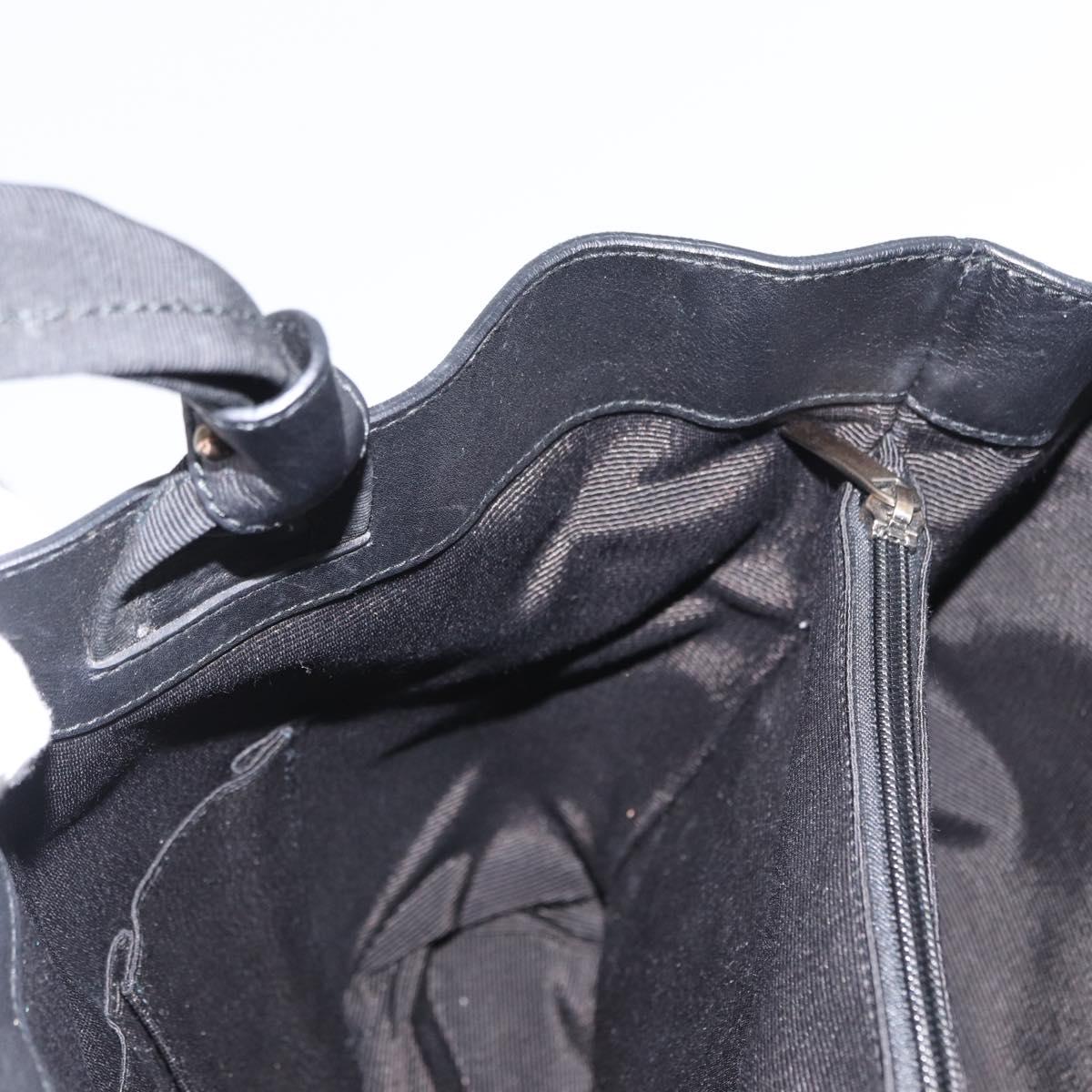 Salvatore Ferragamo Vara Ribbon Hand Bag Leather Black Auth ka2354