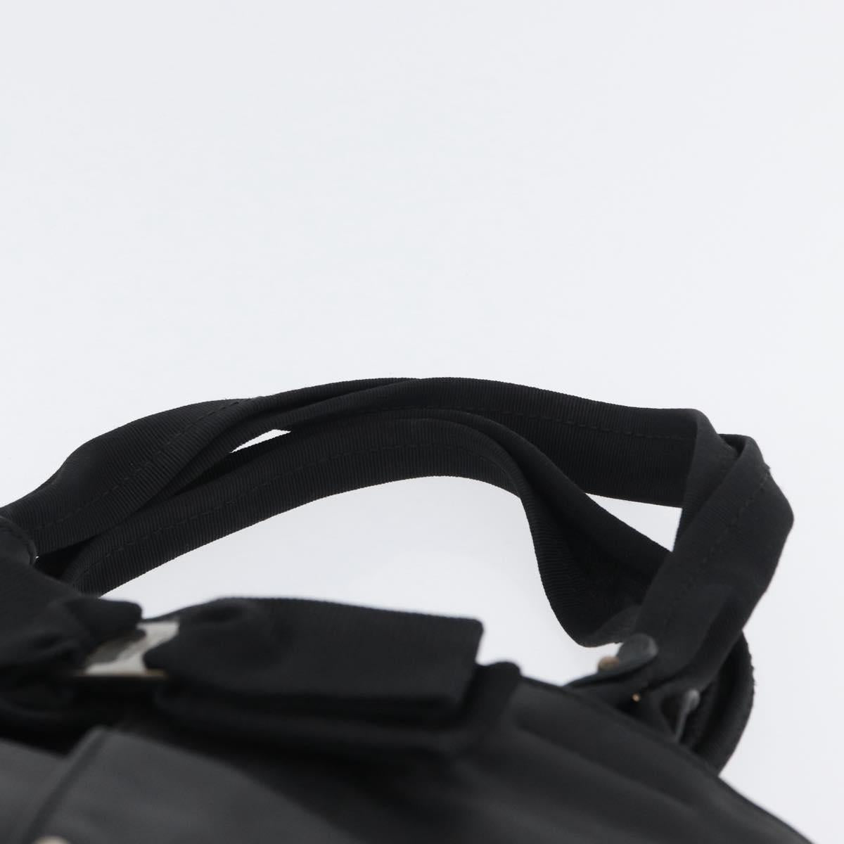 Salvatore Ferragamo Vara Ribbon Hand Bag Leather Black Auth ka2354