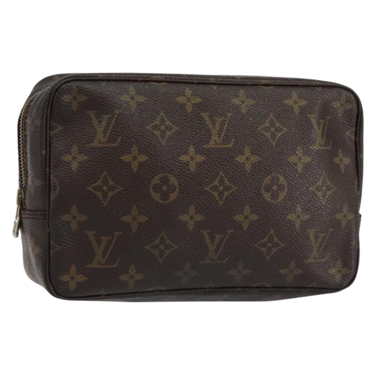 LOUIS VUITTON Monogram Trousse Toilette 23 Clutch Bag M47524 LV Auth ka236