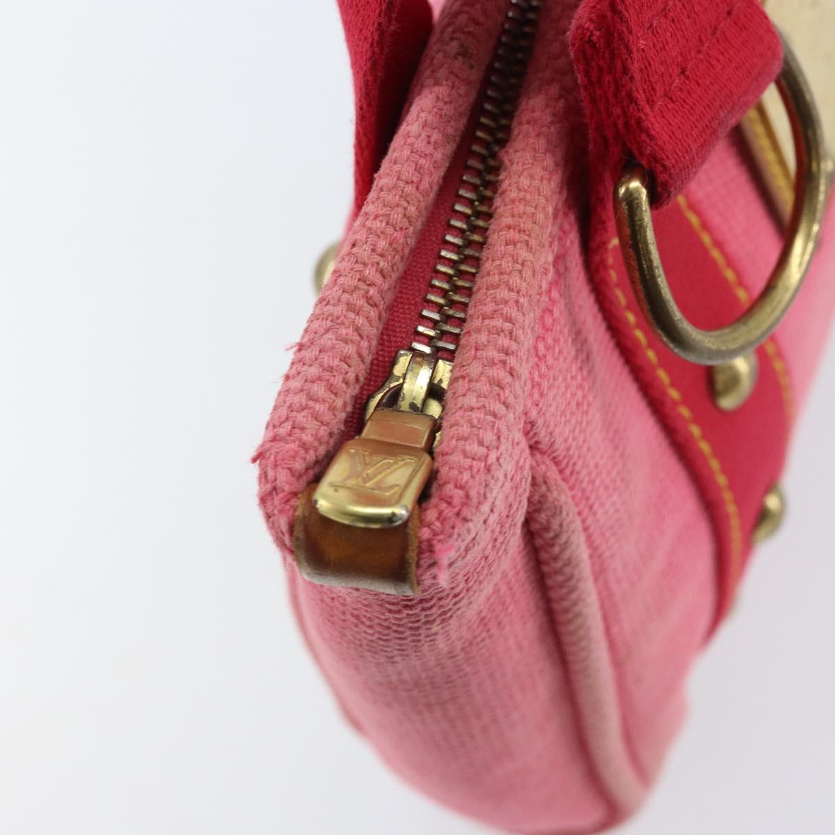 LOUIS VUITTON Antigua Cabas PM Hand Bag Rouge Pink M40088 LV Auth ka2366