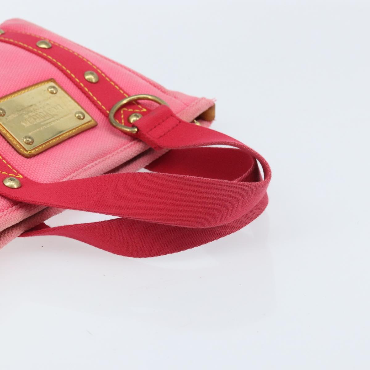 LOUIS VUITTON Antigua Cabas PM Hand Bag Rouge Pink M40088 LV Auth ka2366