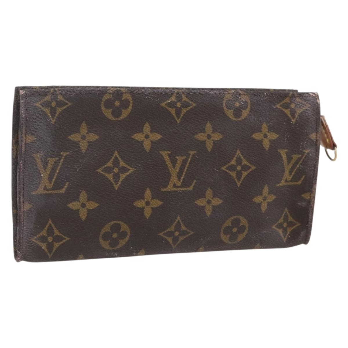 LOUIS VUITTON Monogram Bucket GM Accessory Pouch LV Auth ka237
