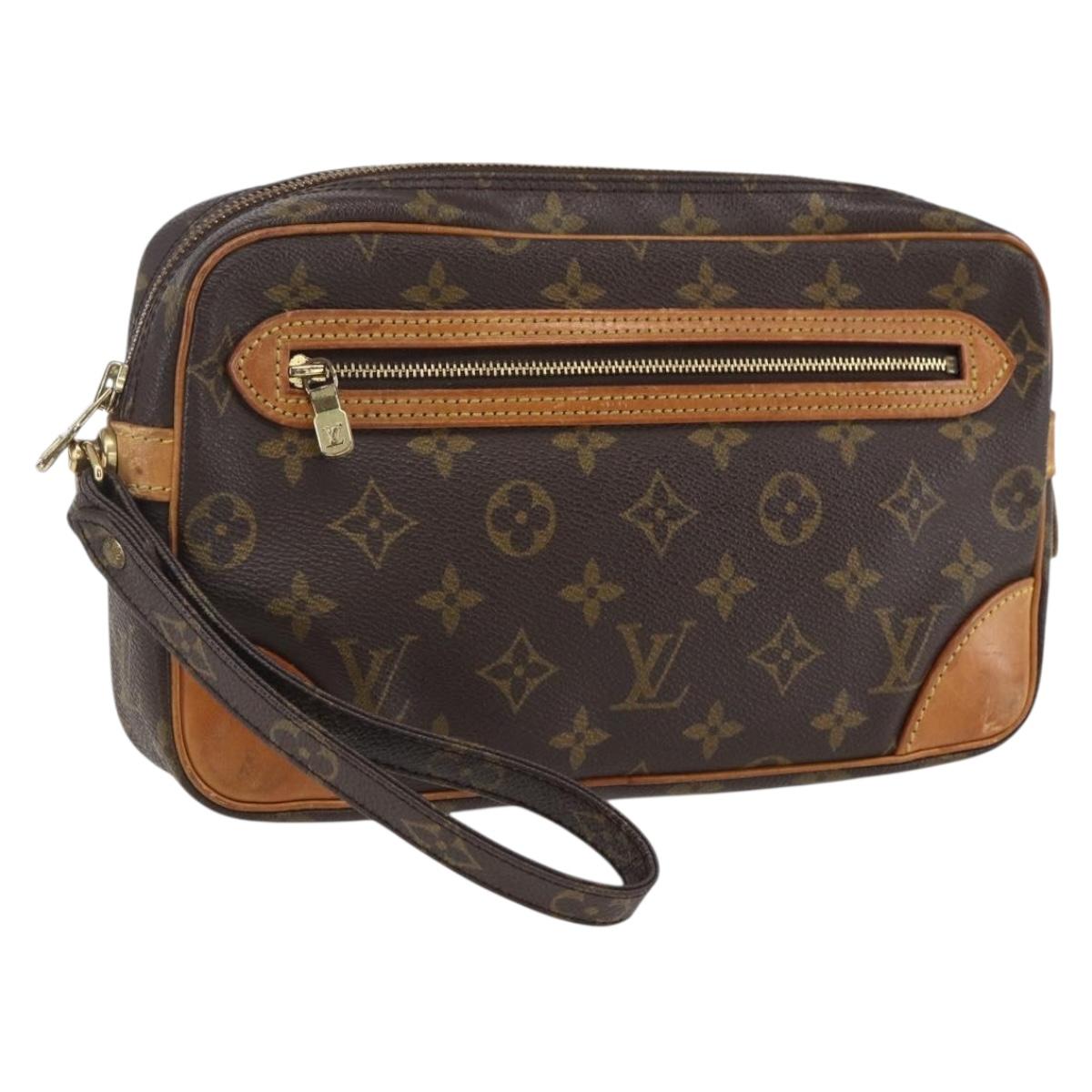 LOUIS VUITTON Monogram Marly Dragonne GM Clutch Bag M51825 LV Auth ka2370