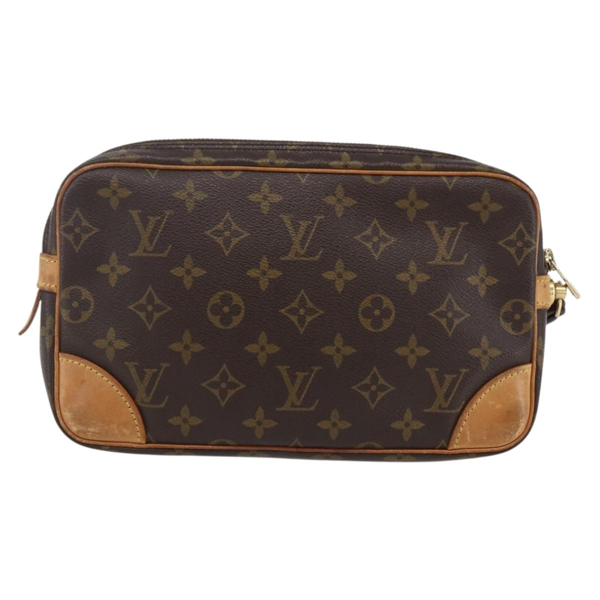 LOUIS VUITTON Monogram Marly Dragonne GM Clutch Bag M51825 LV Auth ka2370