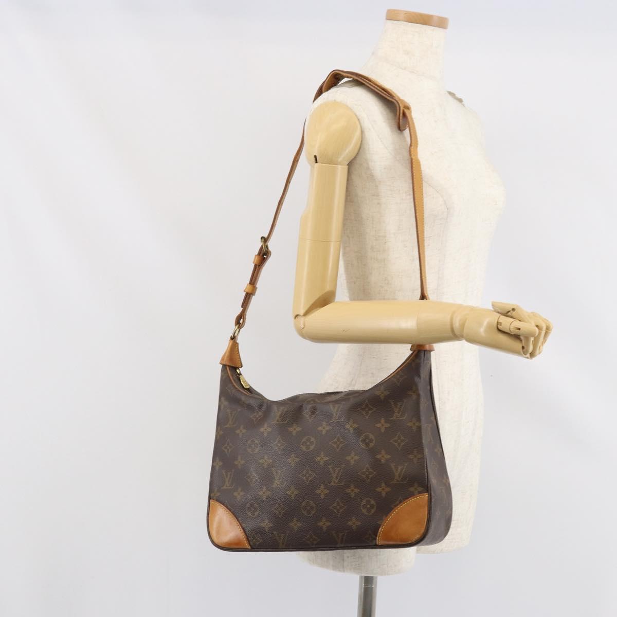 LOUIS VUITTON Monogram Boulogne 30 Shoulder Bag M51265 LV Auth ka2378