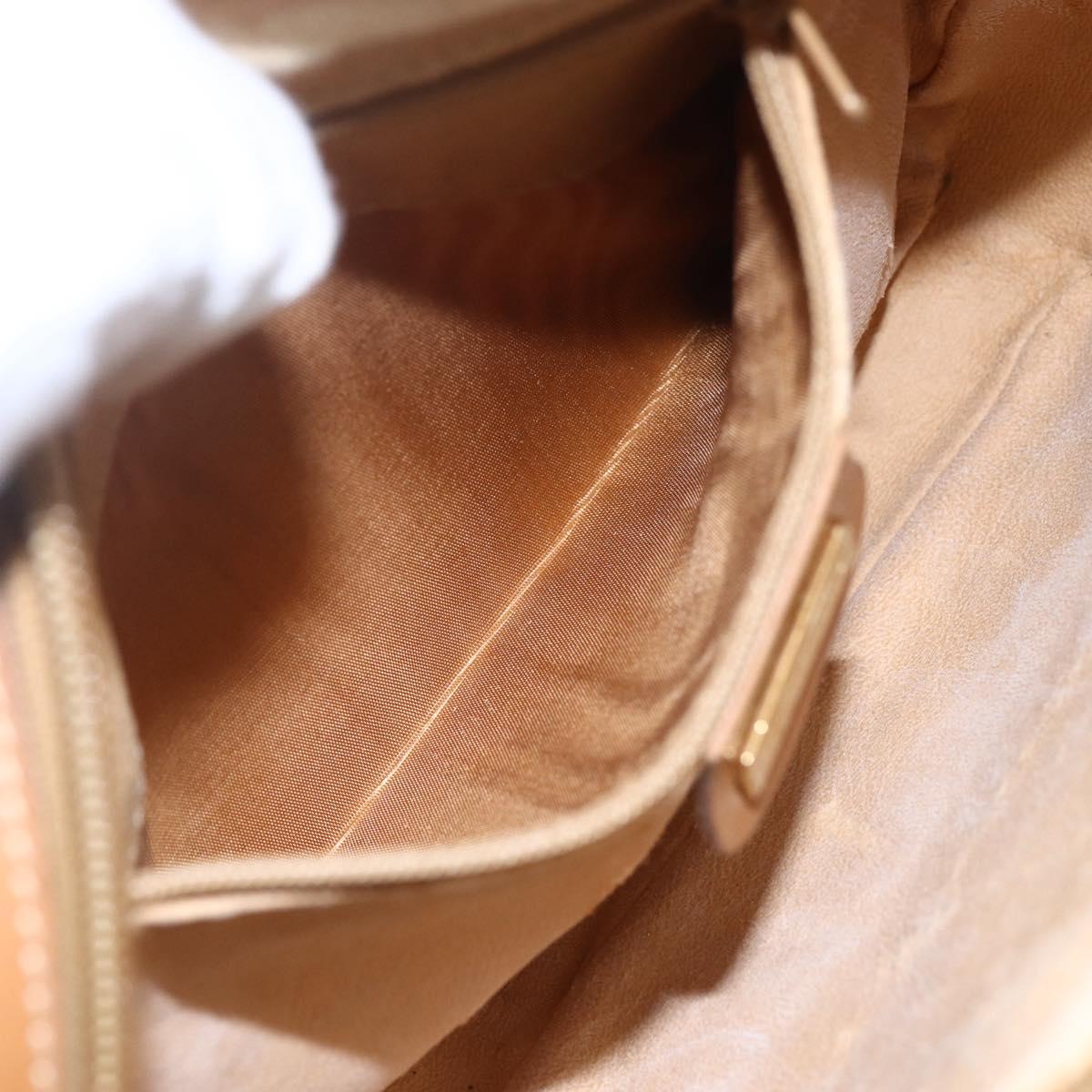 GUCCI Micro GG Supreme Shoulder Bag PVC Beige Gold 007 113 0095 Auth ka238