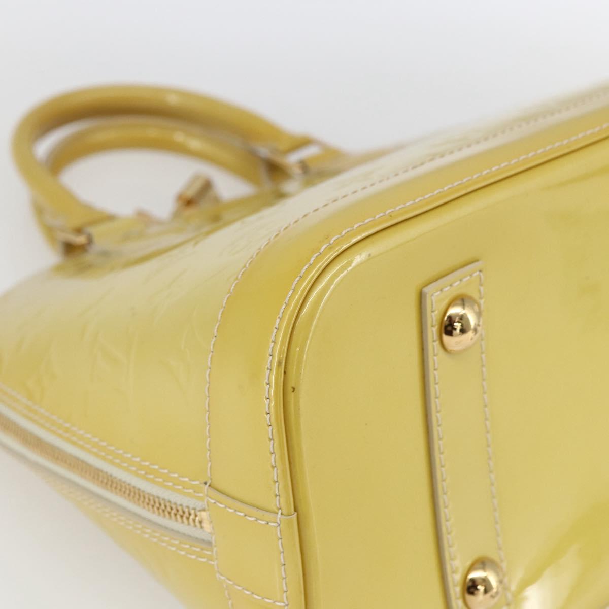 LOUIS VUITTON Monogram Vernis Alma PM Hand Bag Dunne M90170 LV Auth ka2396