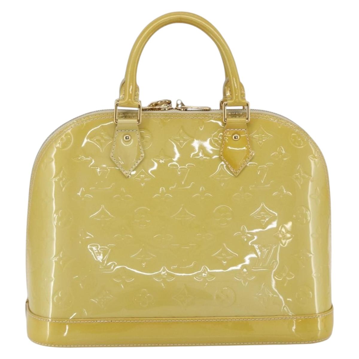 LOUIS VUITTON Monogram Vernis Alma PM Hand Bag Dunne M90170 LV Auth ka2396