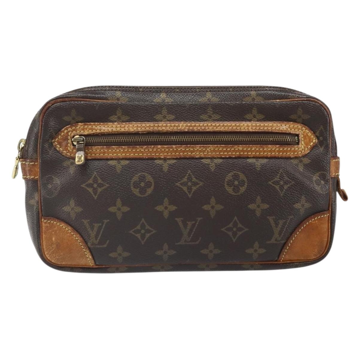 LOUIS VUITTON Monogram Marly Dragonne GM Clutch Bag M51825 LV Auth ka2410