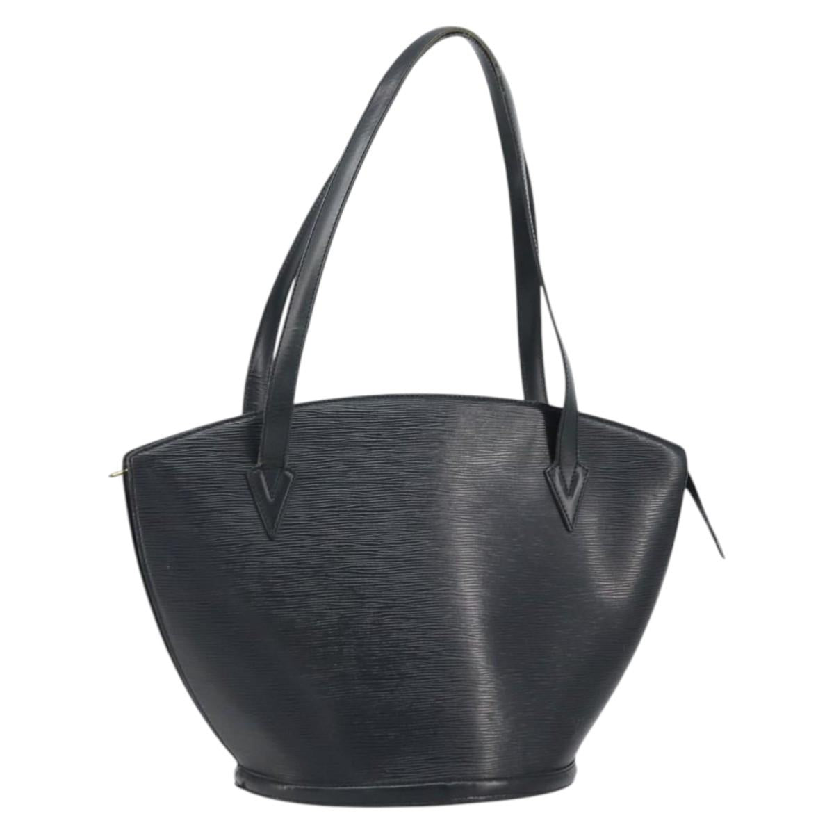 LOUIS VUITTON Epi Saint Jacques Shopping Shoulder Bag Black M52262 Auth ka2421