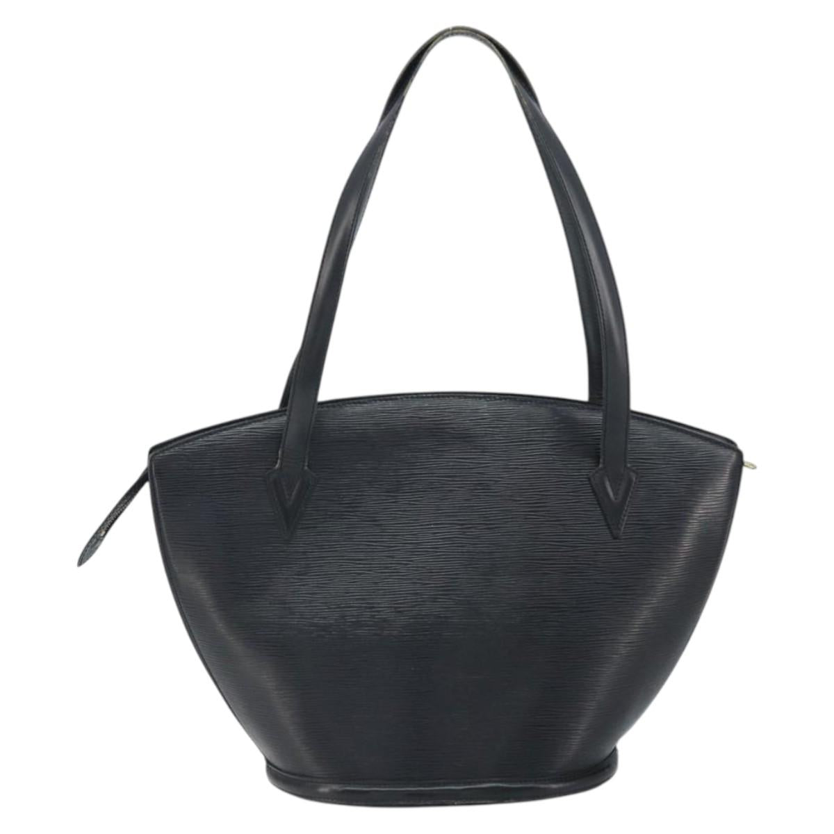 LOUIS VUITTON Epi Saint Jacques Shopping Shoulder Bag Black M52262 Auth ka2421