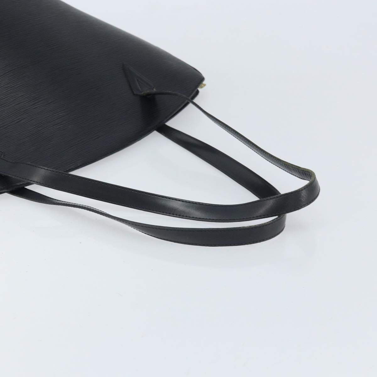 LOUIS VUITTON Epi Saint Jacques Shopping Shoulder Bag Black M52262 Auth ka2421