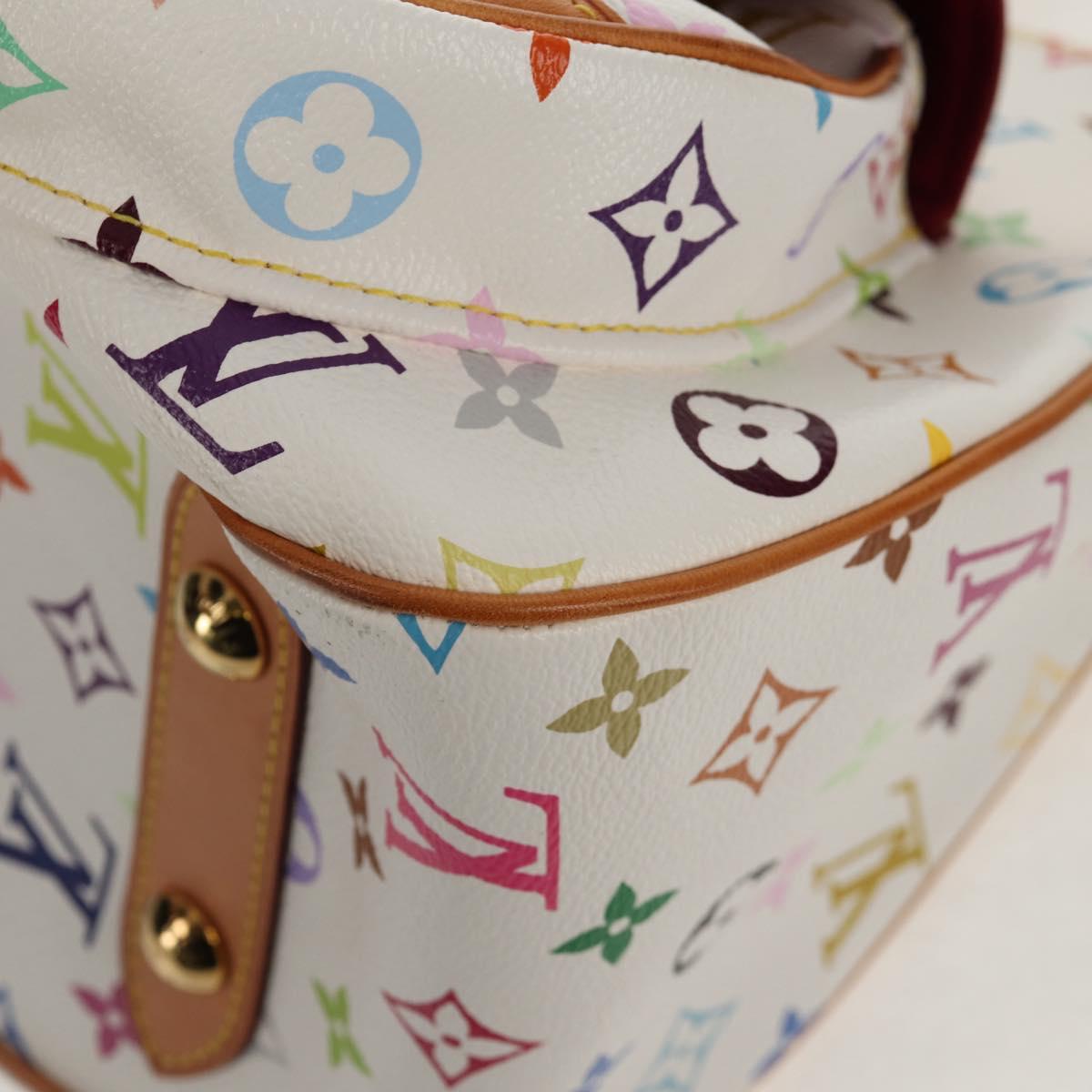 LOUIS VUITTON Monogram Multicolor Rita Hand Bag 2way White M40125 LV Auth ka242AV