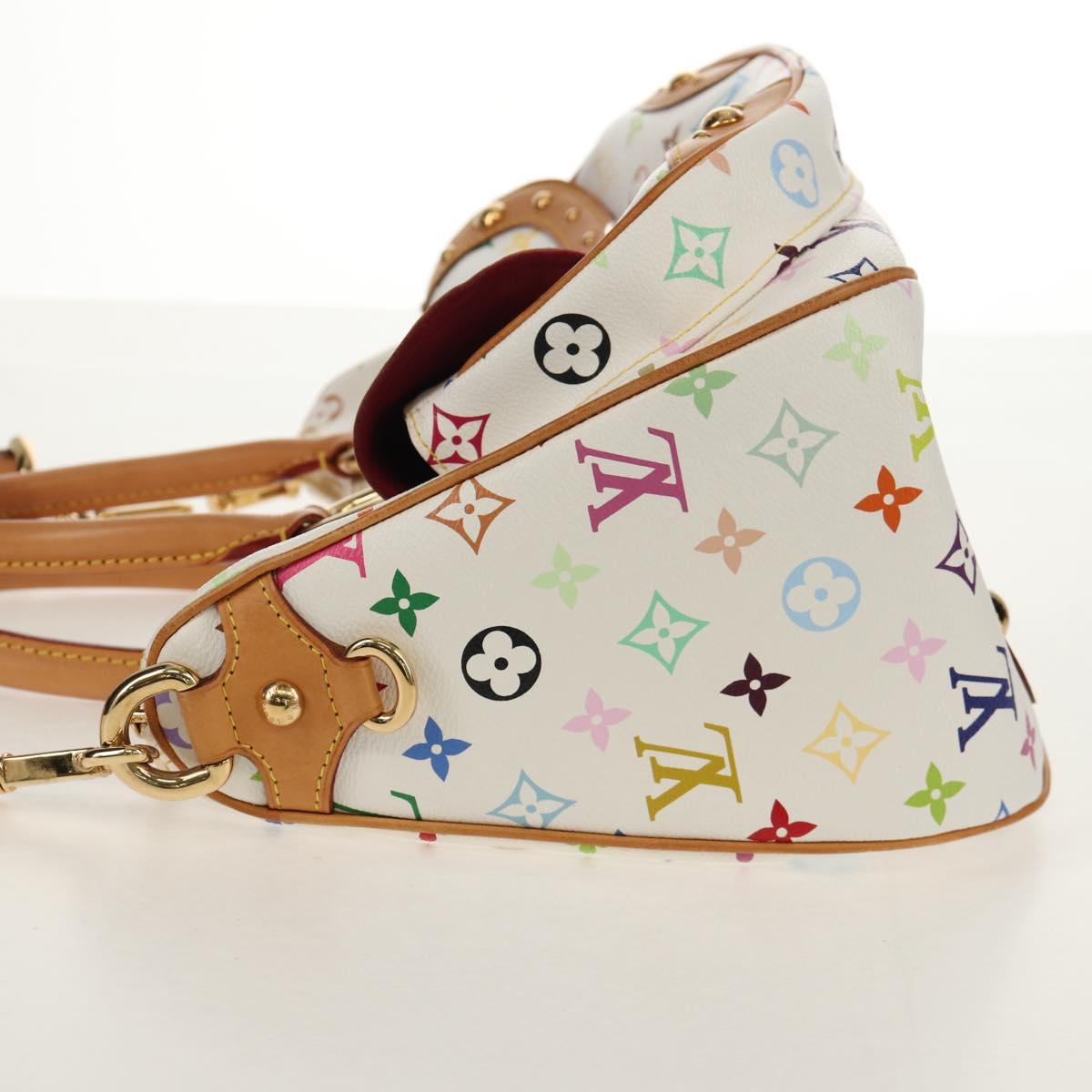 LOUIS VUITTON Monogram Multicolor Rita Hand Bag 2way White M40125 LV Auth ka242AV