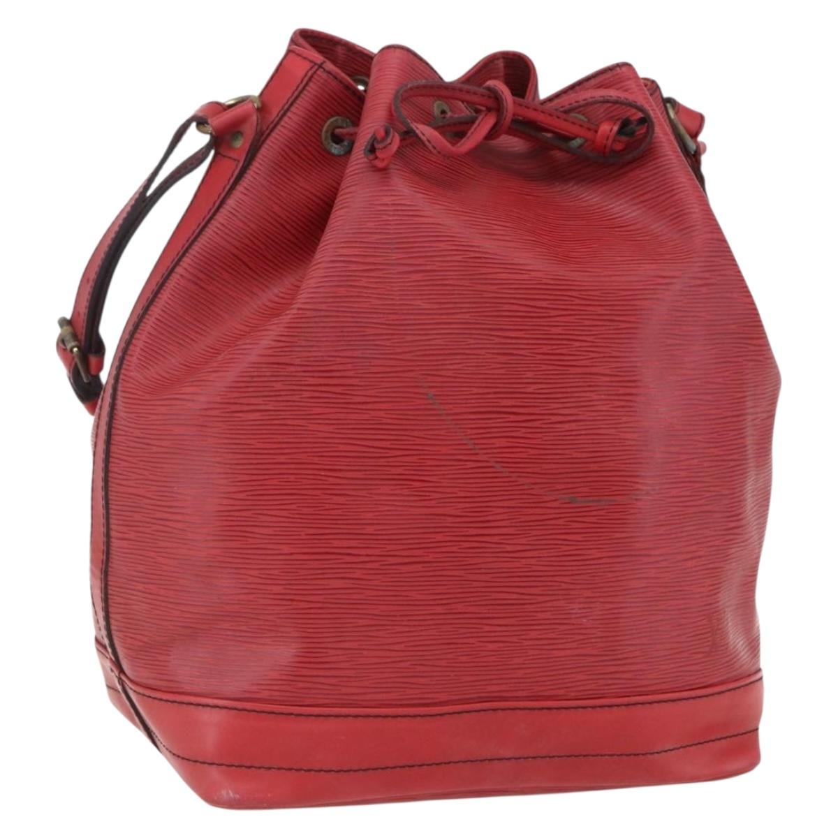 LOUIS VUITTON Epi Noe Shoulder Bag Red M44007 LV Auth ka2439