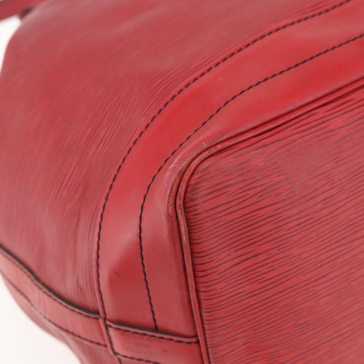 LOUIS VUITTON Epi Noe Shoulder Bag Red M44007 LV Auth ka2439
