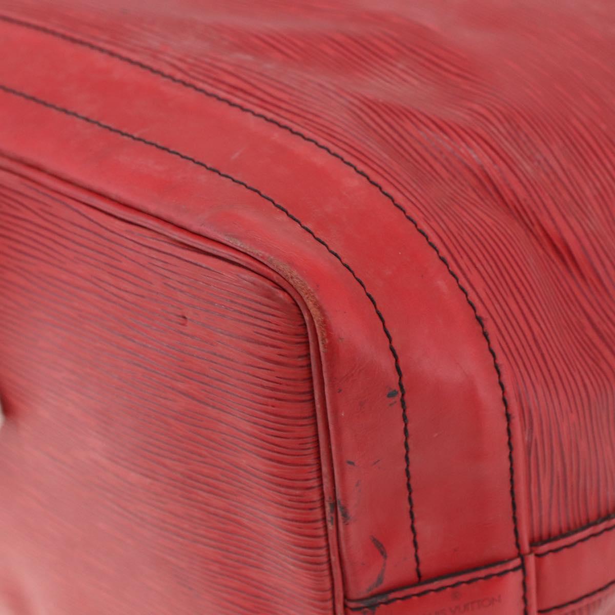 LOUIS VUITTON Epi Noe Shoulder Bag Red M44007 LV Auth ka2439