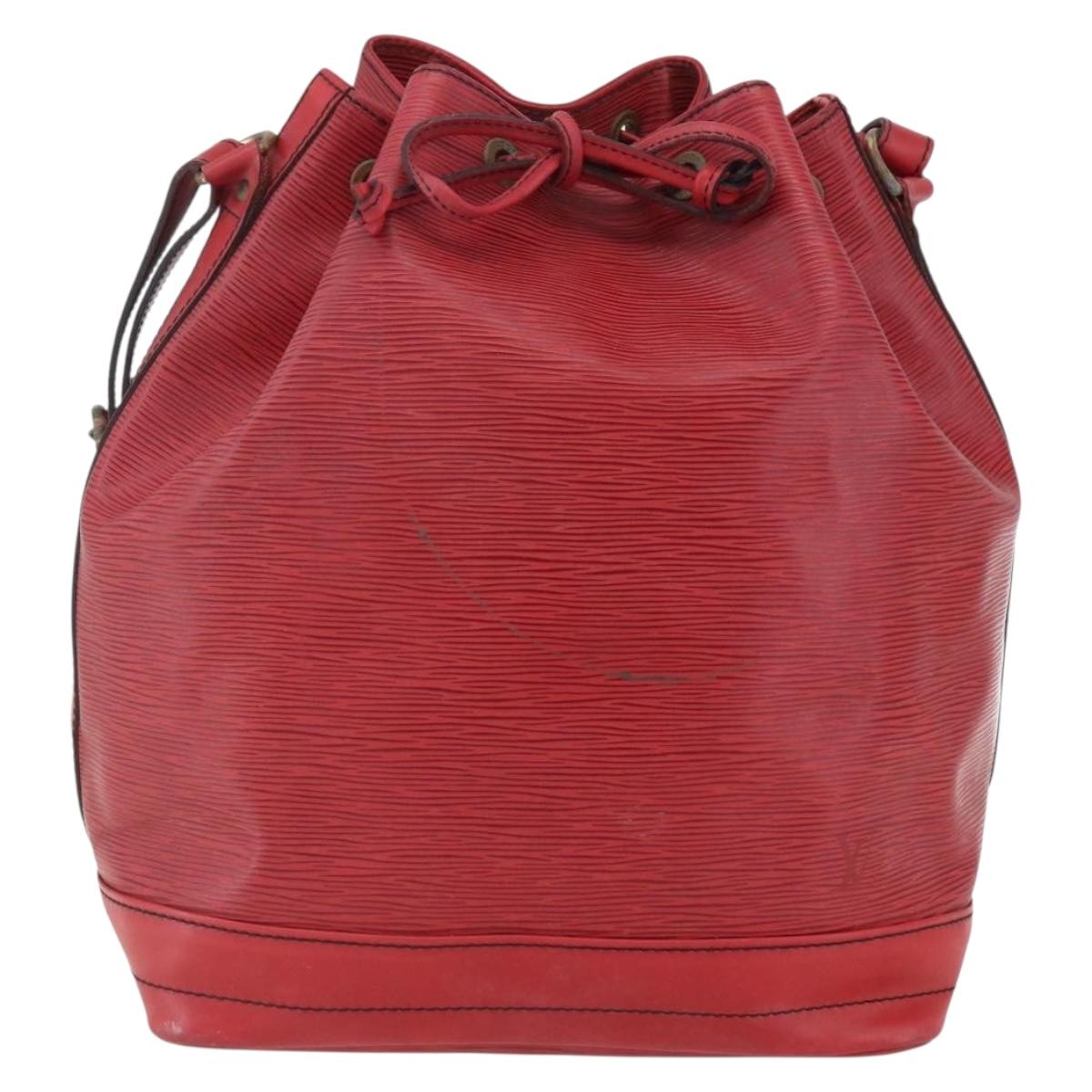 LOUIS VUITTON Epi Noe Shoulder Bag Red M44007 LV Auth ka2439
