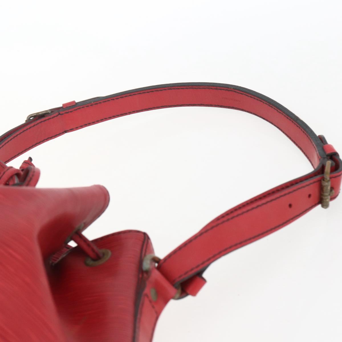LOUIS VUITTON Epi Noe Shoulder Bag Red M44007 LV Auth ka2439