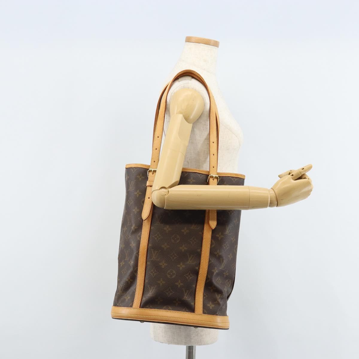 LOUIS VUITTON Monogram Bucket GM Shoulder Bag M42236 LV Auth ka2440