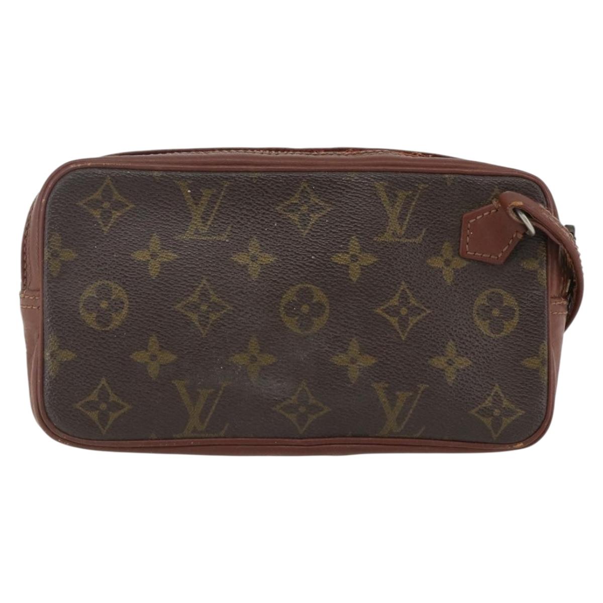 LOUIS VUITTON Monogram Pochette Sport PM Clutch Bag No.183 LV Auth ka2444