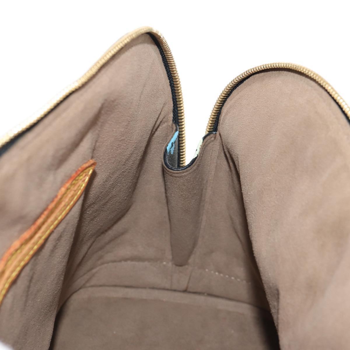 LOUIS VUITTON Monogram Multicolor Alma Hand Bag Black M92646 LV Auth ka244AV