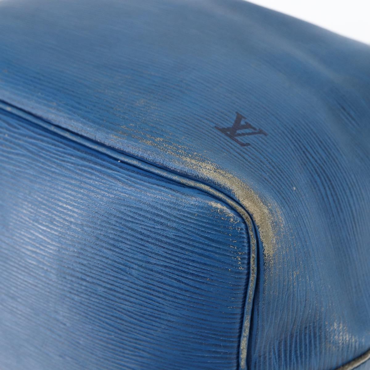 LOUIS VUITTON Epi Petit Noe Shoulder Bag Blue M44105 LV Auth ka2454