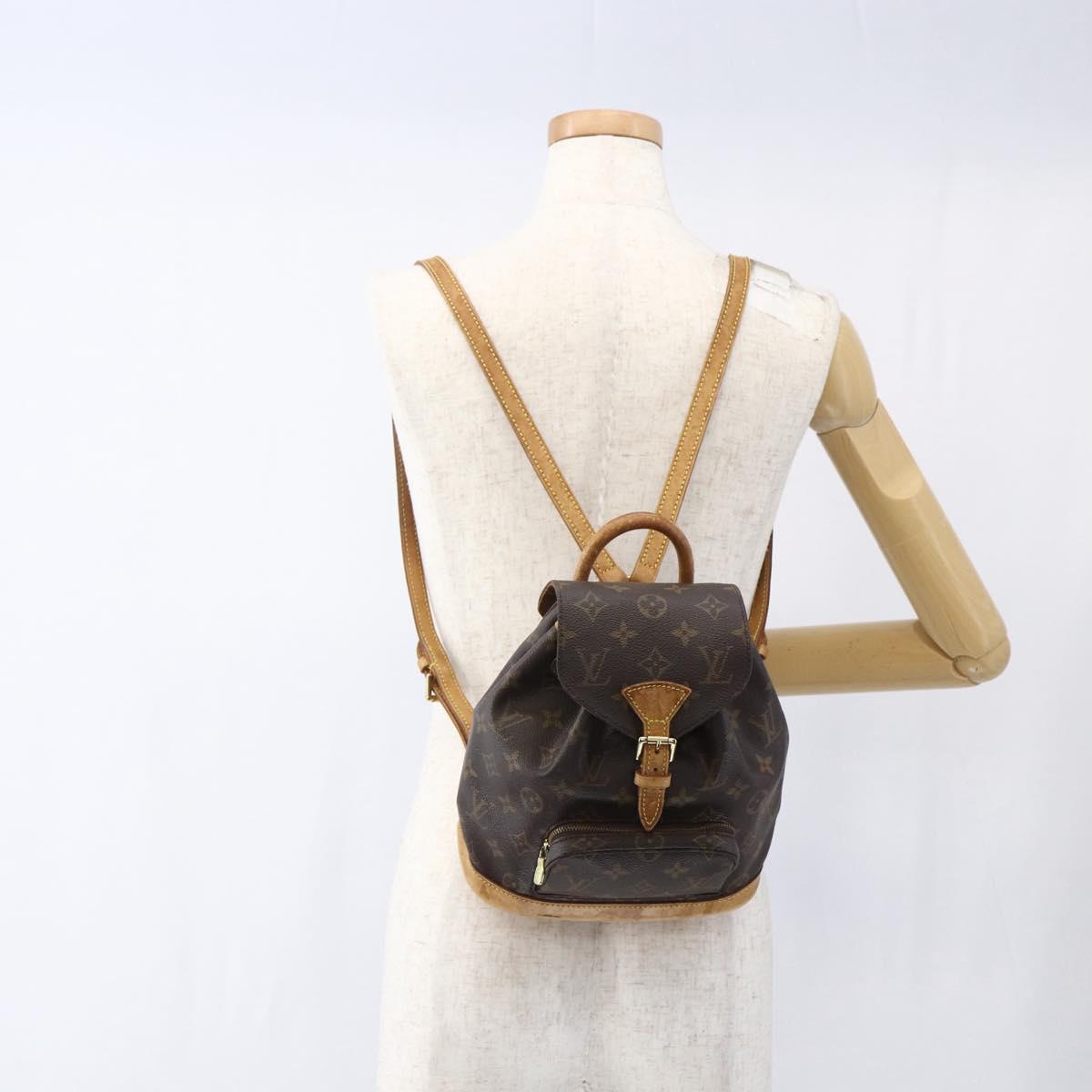 LOUIS VUITTON Monogram Montsouris PM Backpack M51137 LV Auth ka2457