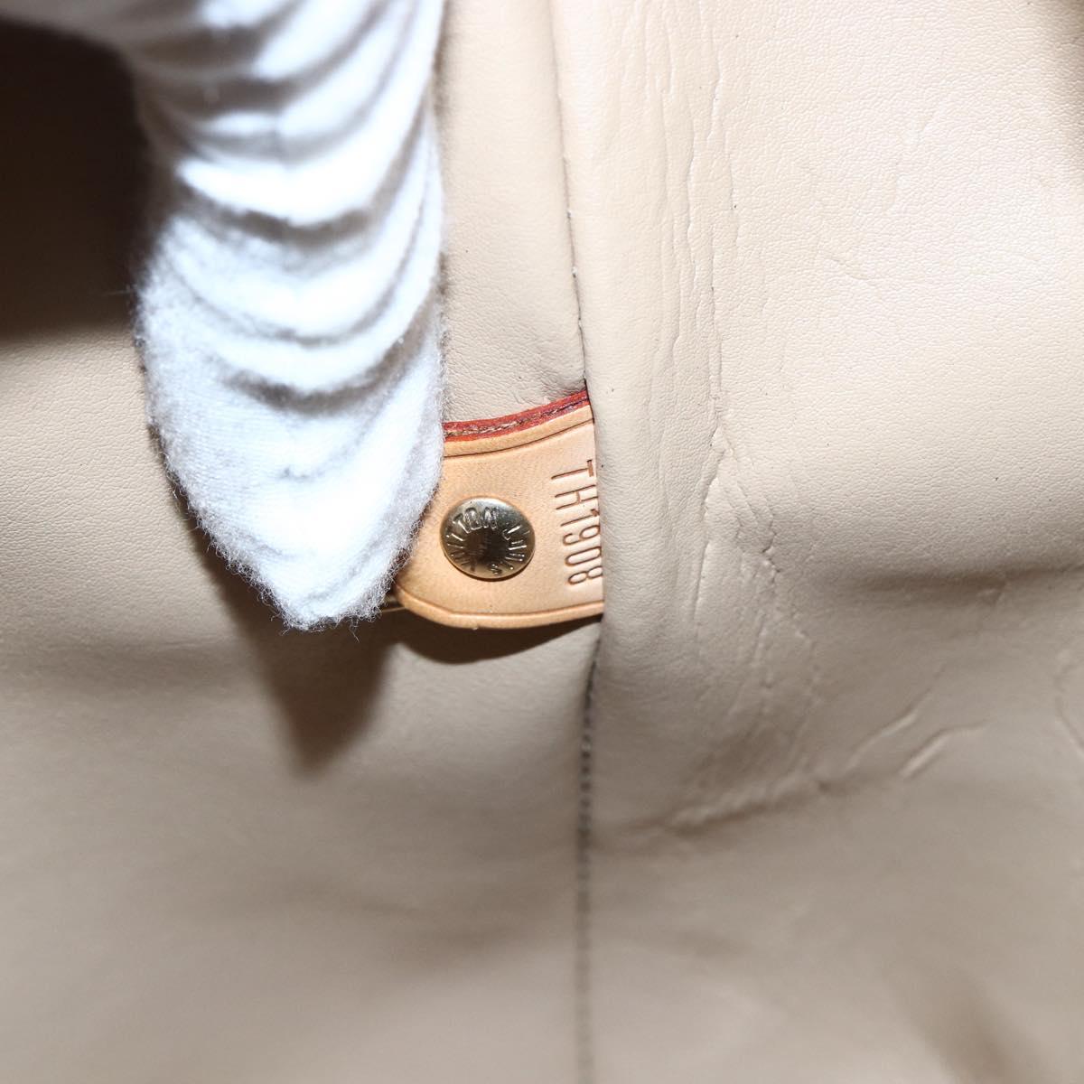 LOUIS VUITTON Monogram Vernis Houston Hand Bag Beige M91004 LV Auth ka2468