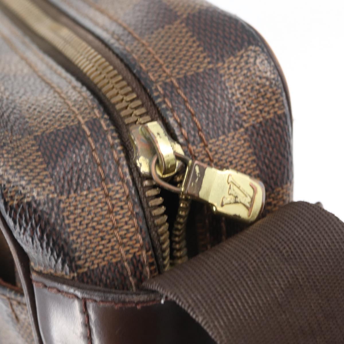 LOUIS VUITTON Damier Ebene Olaf PM Shoulder Bag N41442 LV Auth ka2472
