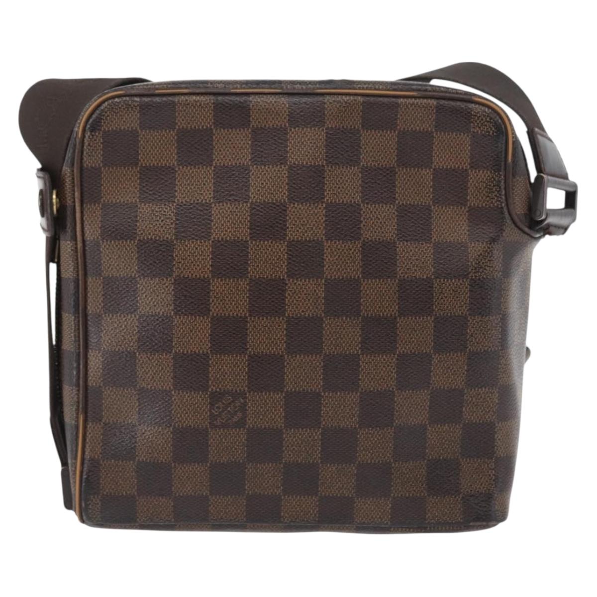 LOUIS VUITTON Damier Ebene Olaf PM Shoulder Bag N41442 LV Auth ka2472