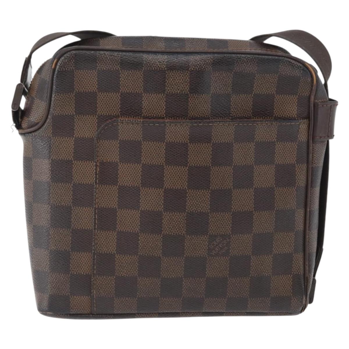 LOUIS VUITTON Damier Ebene Olaf PM Shoulder Bag N41442 LV Auth ka2472