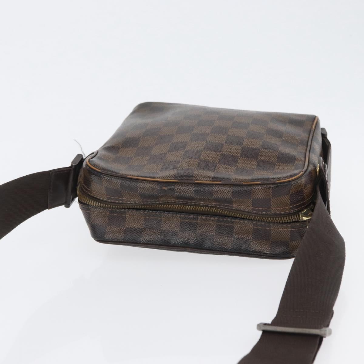 LOUIS VUITTON Damier Ebene Olaf PM Shoulder Bag N41442 LV Auth ka2472