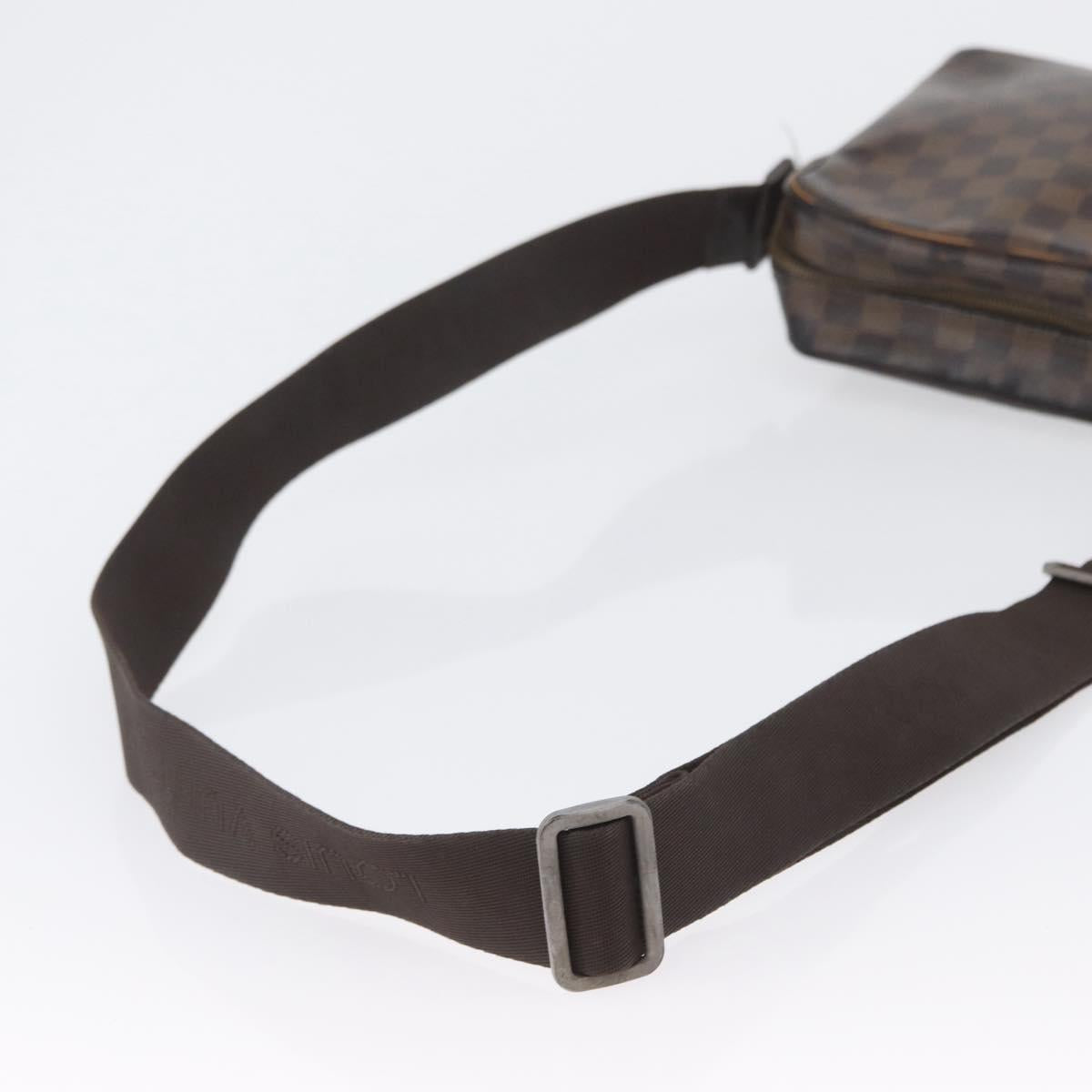 LOUIS VUITTON Damier Ebene Olaf PM Shoulder Bag N41442 LV Auth ka2472