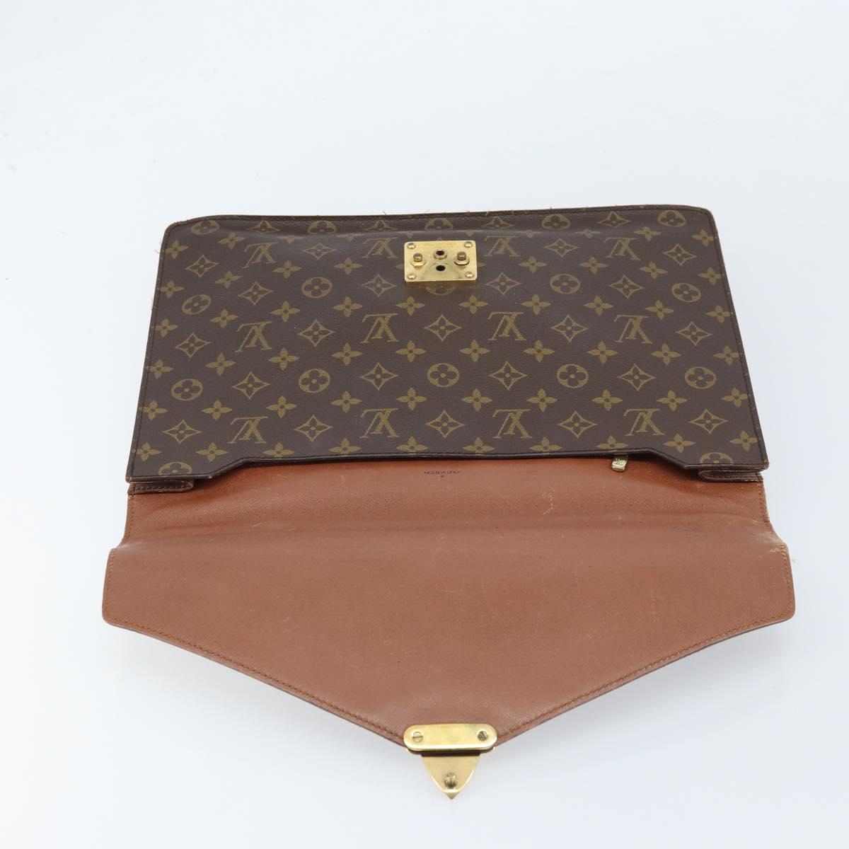 LOUIS VUITTON Monogram Porte Documents Bandouliere Bag M53338 LV Auth ka2476