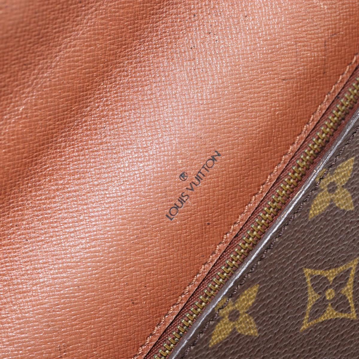 LOUIS VUITTON Monogram Porte Documents Bandouliere Bag M53338 LV Auth ka2476