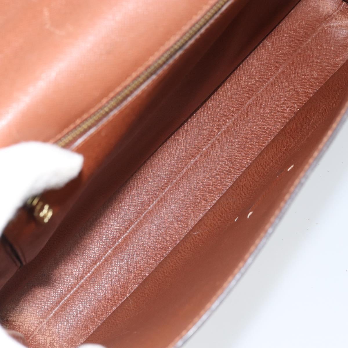 LOUIS VUITTON Monogram Porte Documents Bandouliere Bag M53338 LV Auth ka2476