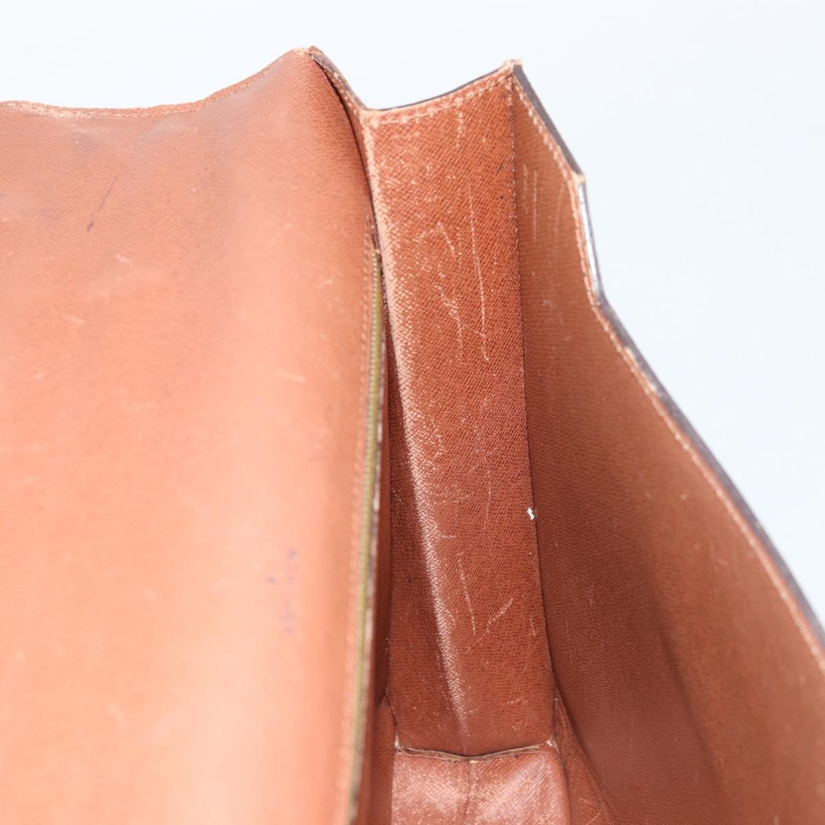 LOUIS VUITTON Monogram Porte Documents Bandouliere Bag M53338 LV Auth ka2476