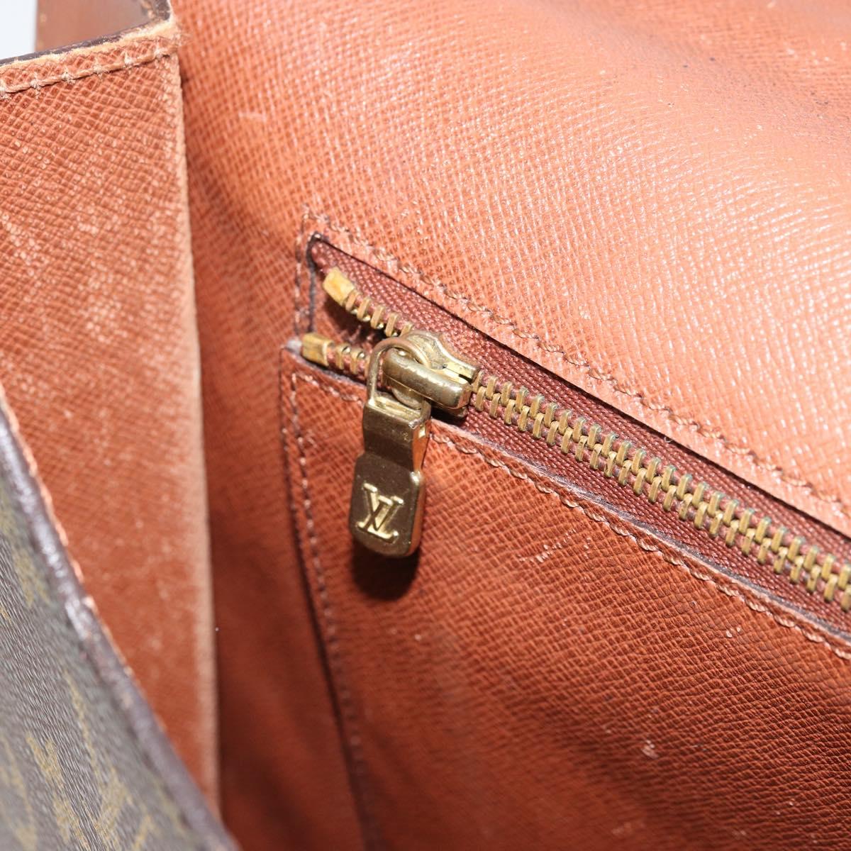 LOUIS VUITTON Monogram Porte Documents Bandouliere Bag M53338 LV Auth ka2476